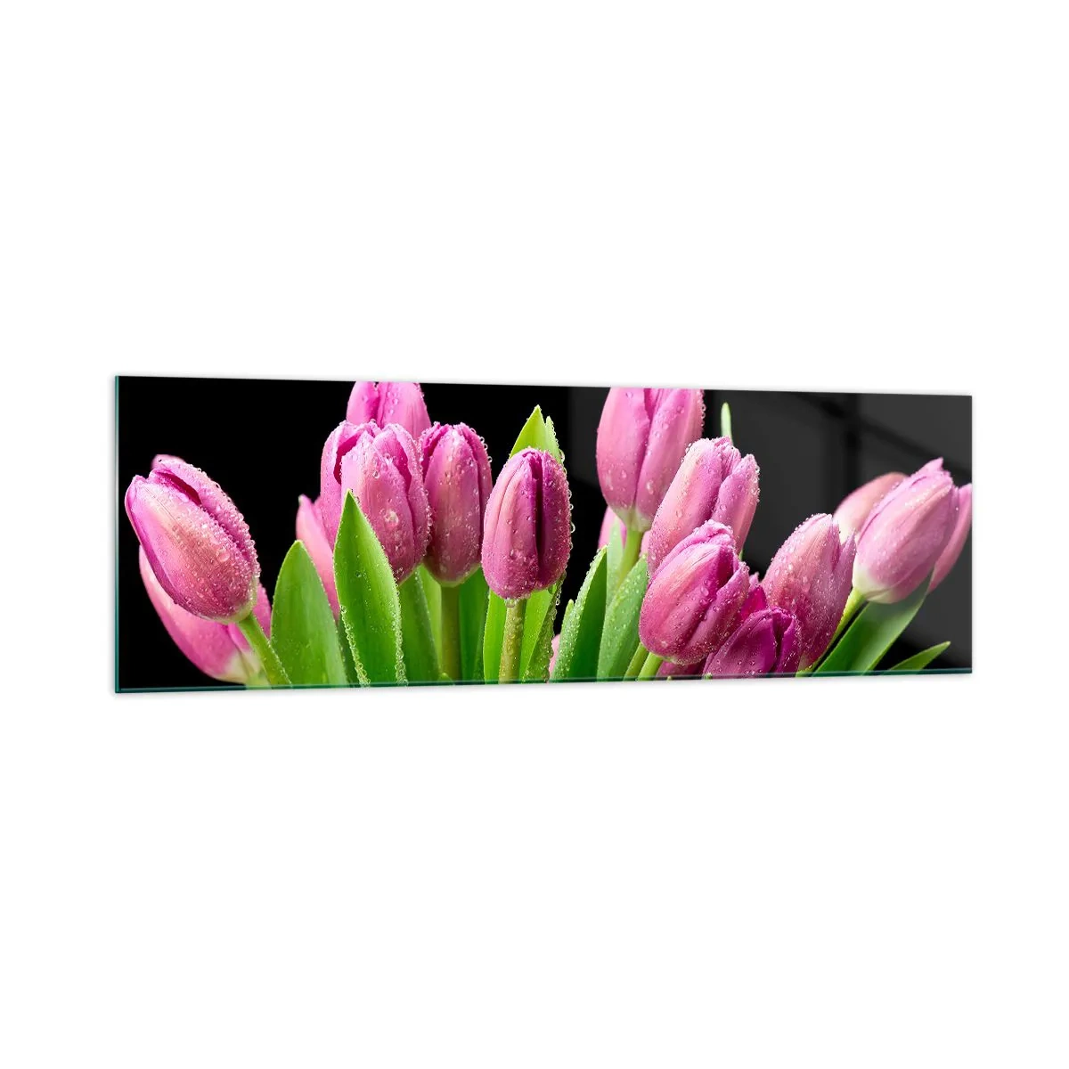 Quadro em vidro - Alegria lilás da primavera - 160x50 cm