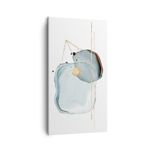 Quadro em tela - Um estudo sobre gotas - 45x80 cm