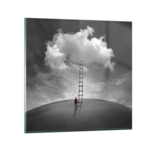 Quadro em vidro - Tudo é possível - 30x30 cm