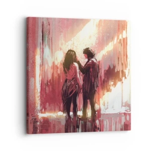 Quadro em tela - O eterno espetáculo do amor - 30x30 cm