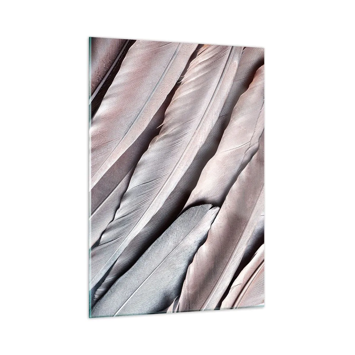Quadro em vidro - Em prateado rosa - 50x70 cm
