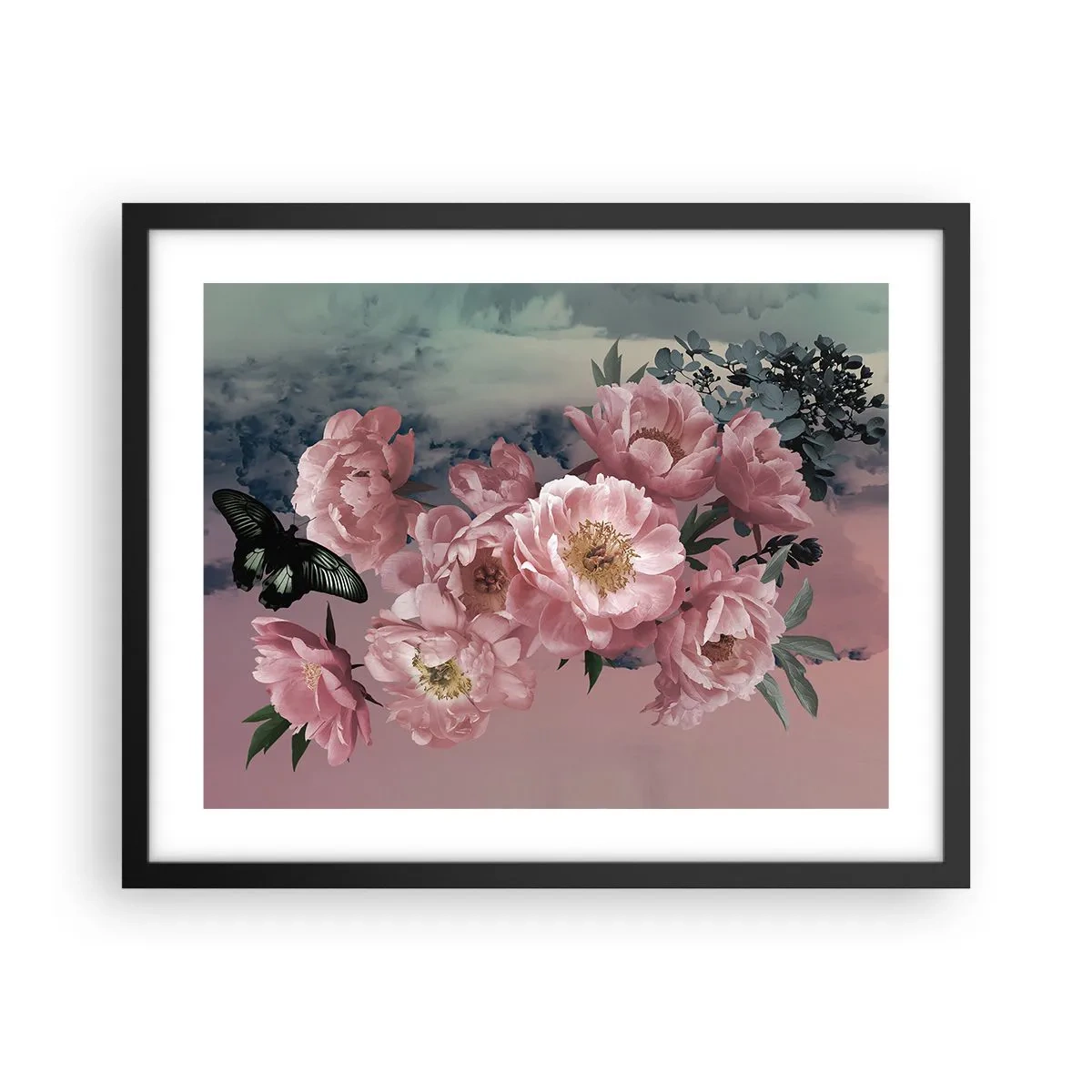 Pôster com moldura preta - O auge do romantismo - 50x40 cm