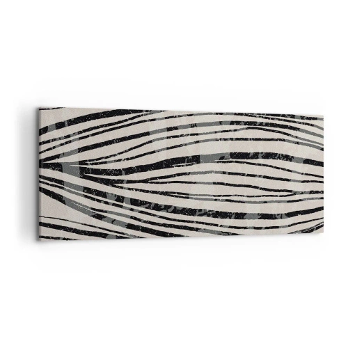 Quadro em tela - Piscina em linha - 120x50 cm