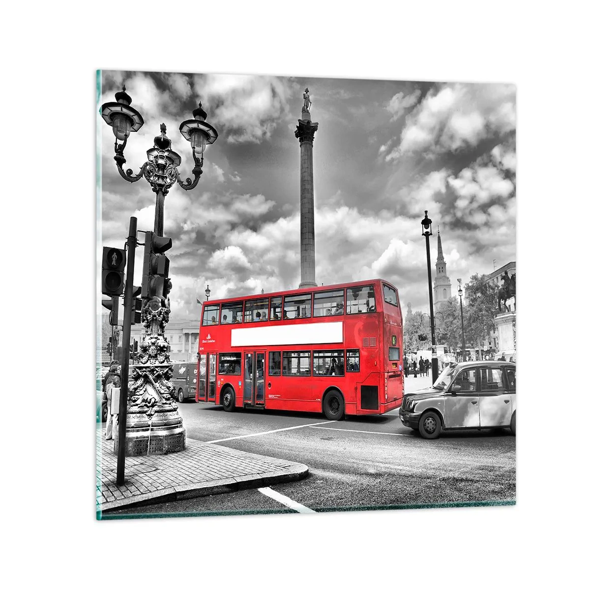 Quadro em vidro - A verdadeira corrente sanguínea da cidade - 40x40 cm