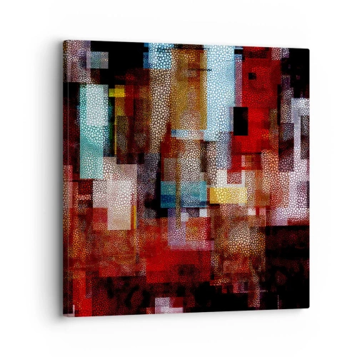 Quadro em tela - Uma grande confusão - 30x30 cm