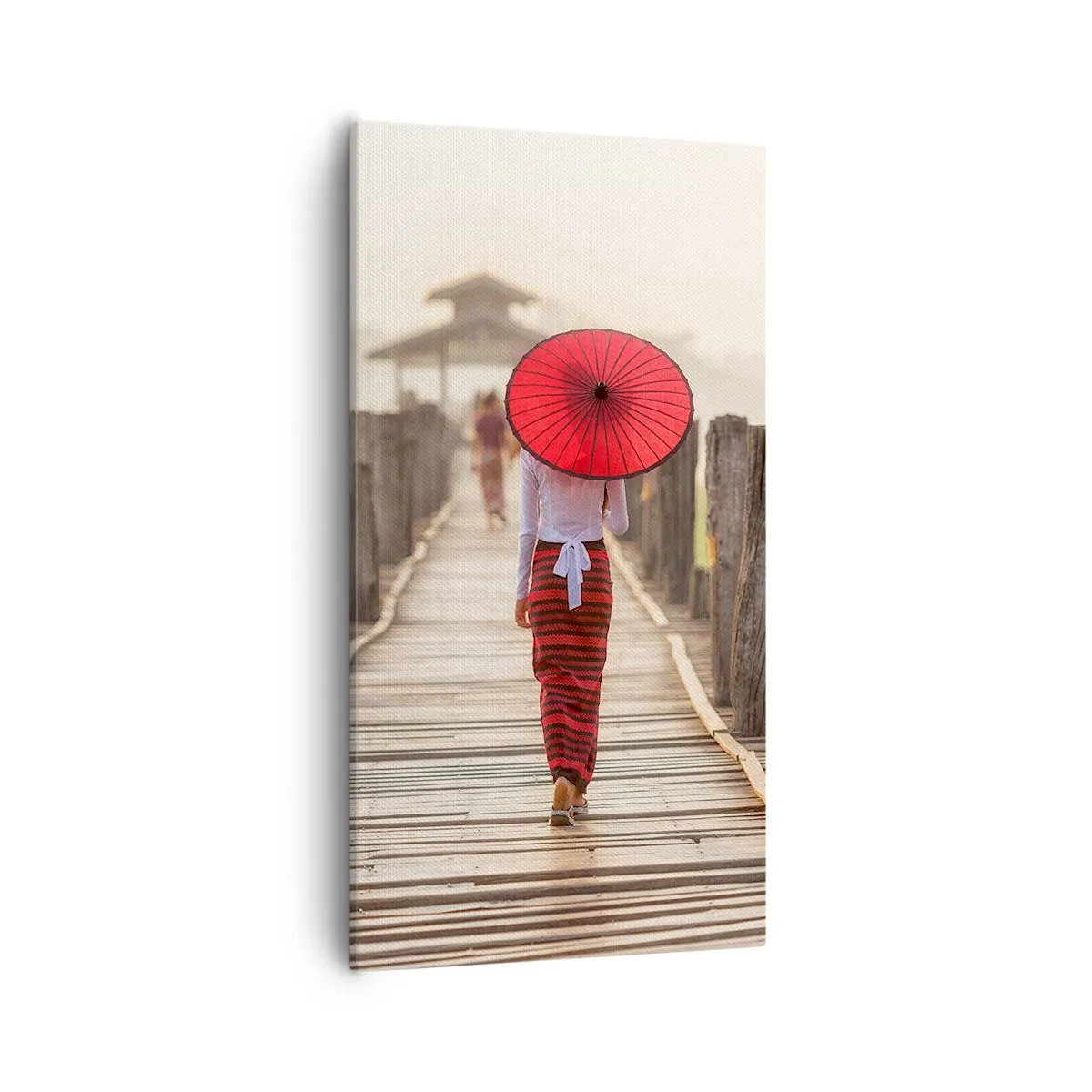 Quadro em tela - Na ponte velha - 55x100 cm