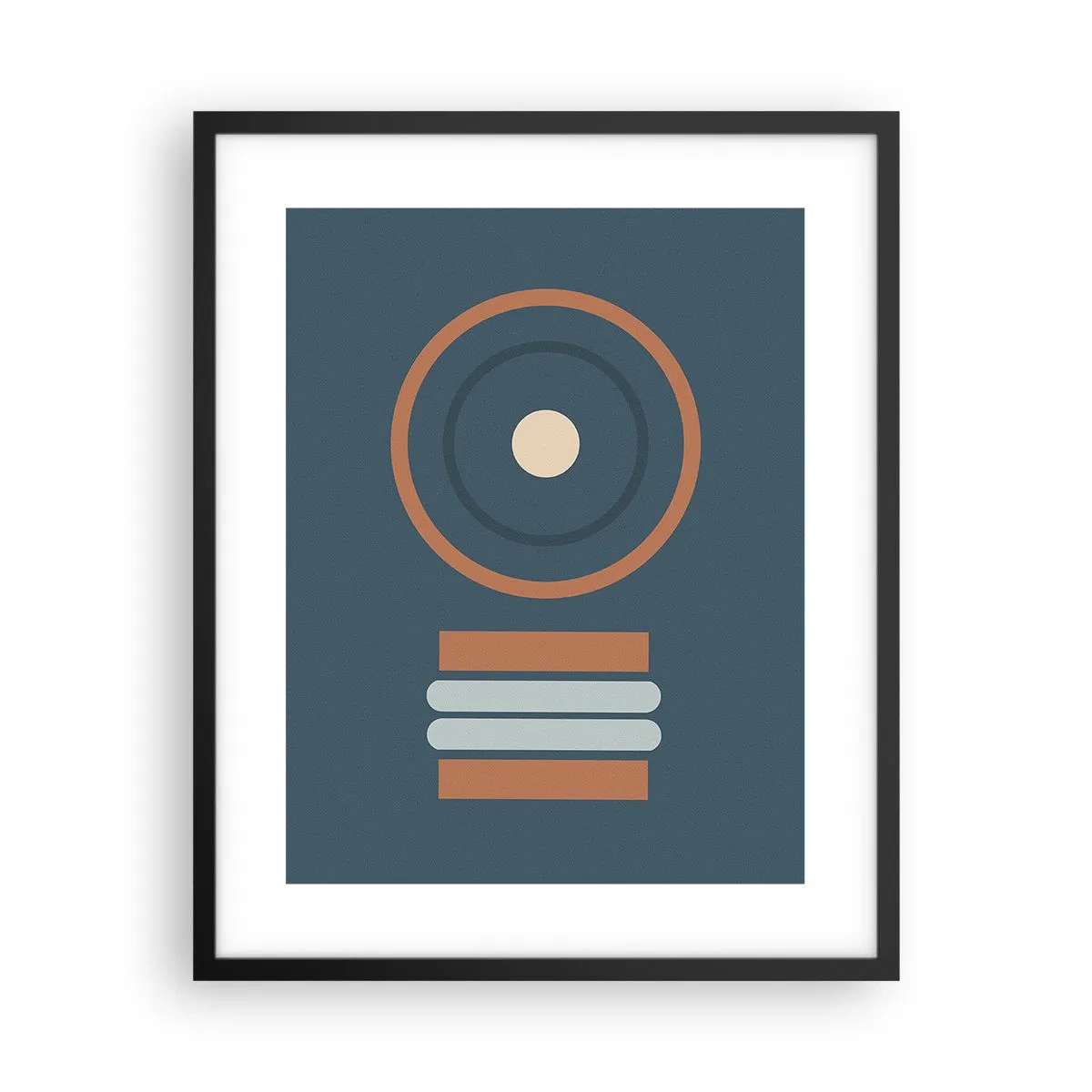 Pôster com moldura preta - A essência da questão - 40x50 cm