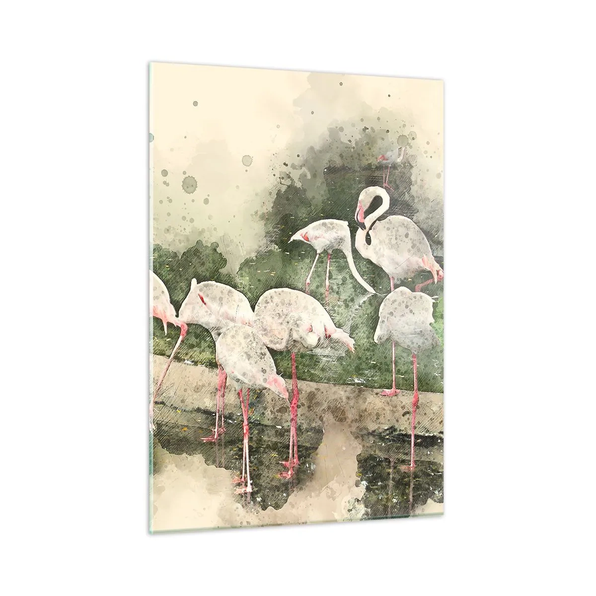 Quadro em vidro - Sonho exótico - 50x70 cm