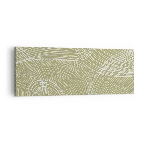 Quadro em tela - Abstração intrincada em branco - 140x50 cm