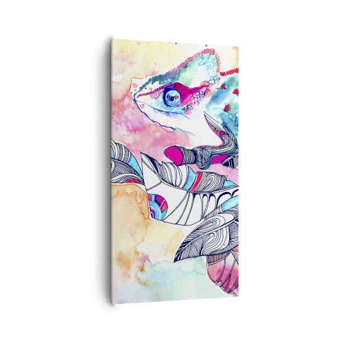 Quadro em tela - Colorido como o nosso mundo - 65x120 cm