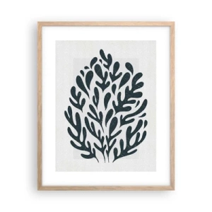 Pôster com moldura de carvalho claro - Formas da natureza - 40x50 cm