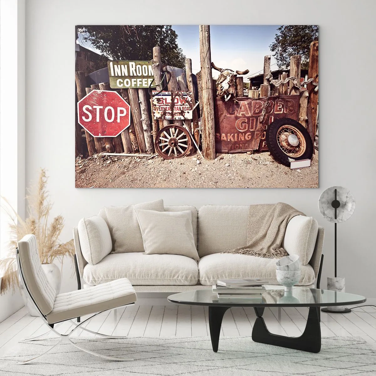 Quadro em vidro - E o tempo parou - 120x80 cm