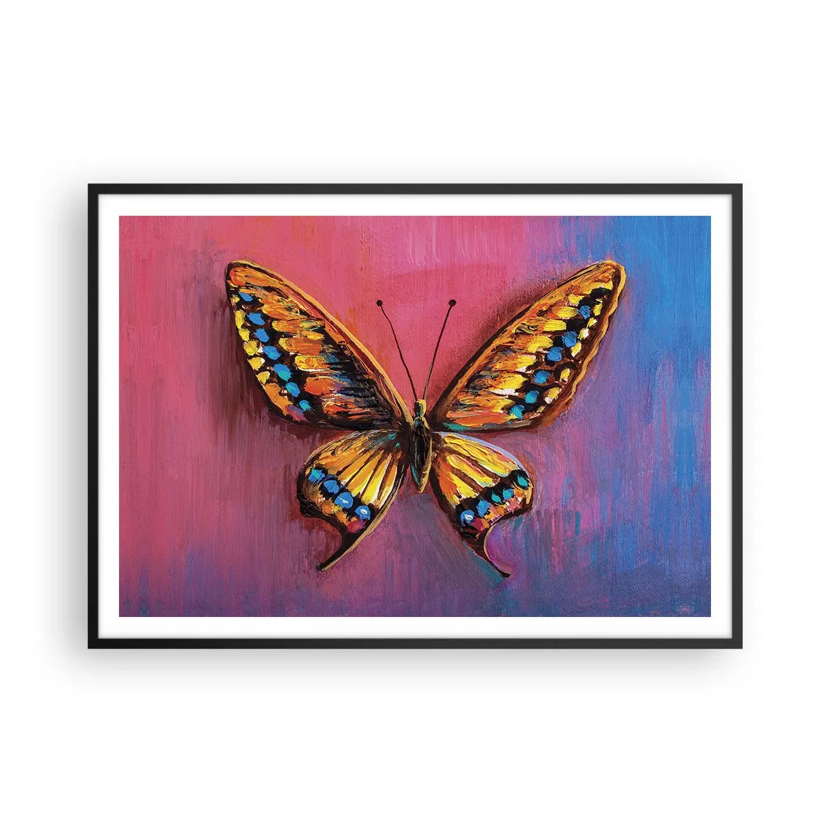 Pôster com moldura preta - Uma joia da natureza - 100x70 cm