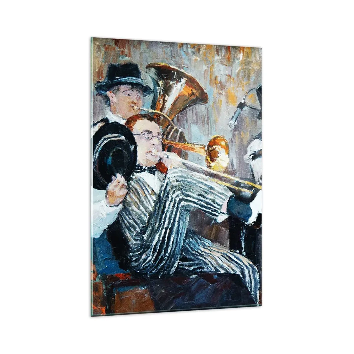 Quadro em vidro - Todo aquele jazz - 80x120 cm