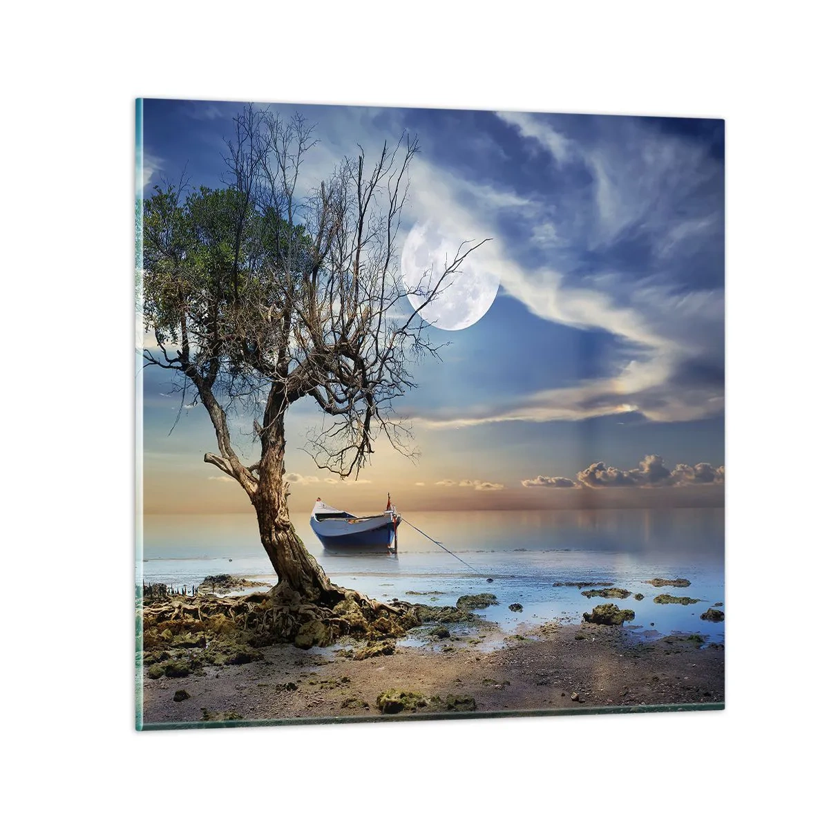 Quadro em vidro - É este o fim ou o começo? - 60x60 cm