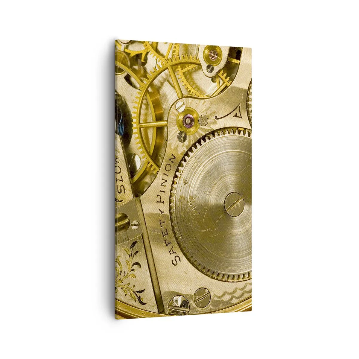 Quadro em tela - Mova-se com o tempo - 55x100 cm