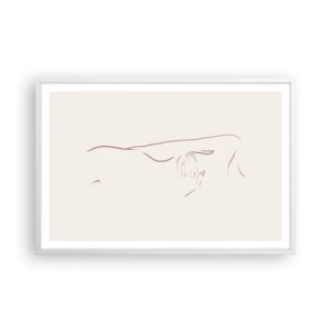 Pôster em moldura branca - A forma do desejo - 91x61 cm