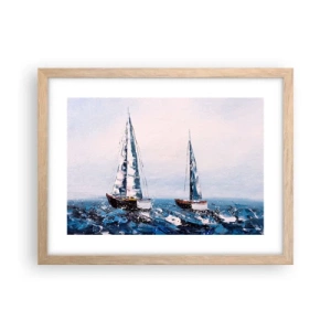 Pôster com moldura de carvalho claro - Irmandade do vento - 40x30 cm