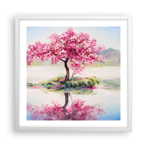 Pôster em moldura branca - A festa da Primavera - 50x50 cm