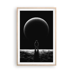 Pôster com moldura de carvalho claro - Cara a cara - 61x91 cm