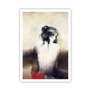 Pôster - Linhas suaves, formas ovais - 70x100 cm