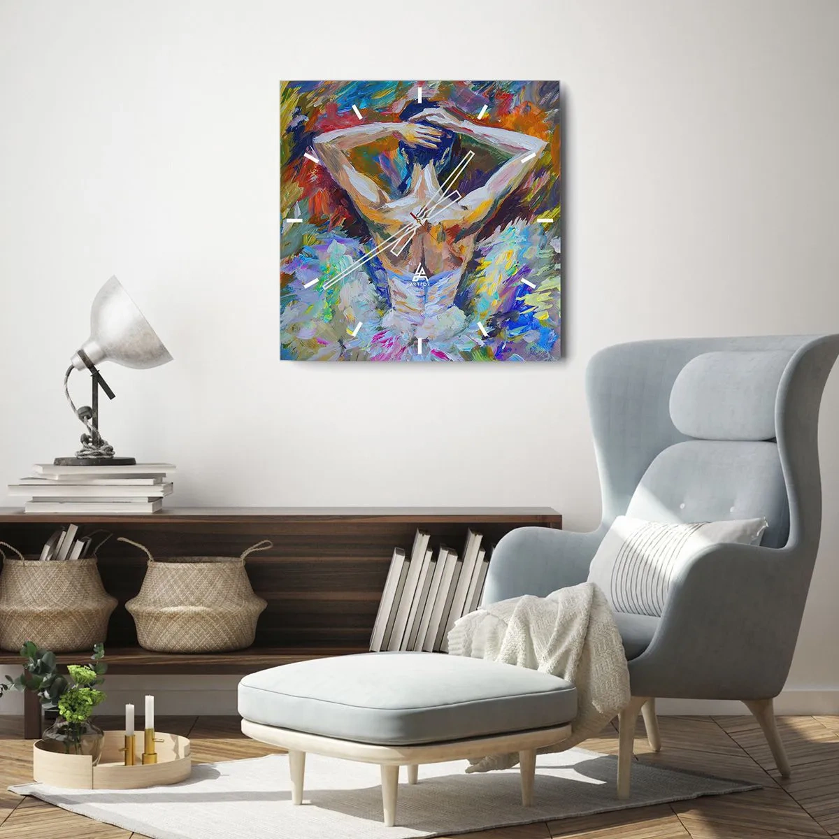 Relógio de parede - Relógio em vidro - Pode ser qualquer coisa - 40x40 cm