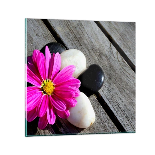 Quadro em vidro - Descanso no cais - 60x60 cm