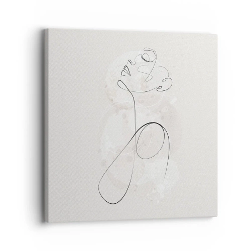 Quadro em tela - O espiral de beleza - 30x30 cm
