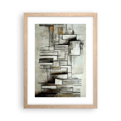 Pôster com moldura de carvalho claro - O poder da simplicidade - 30x40 cm