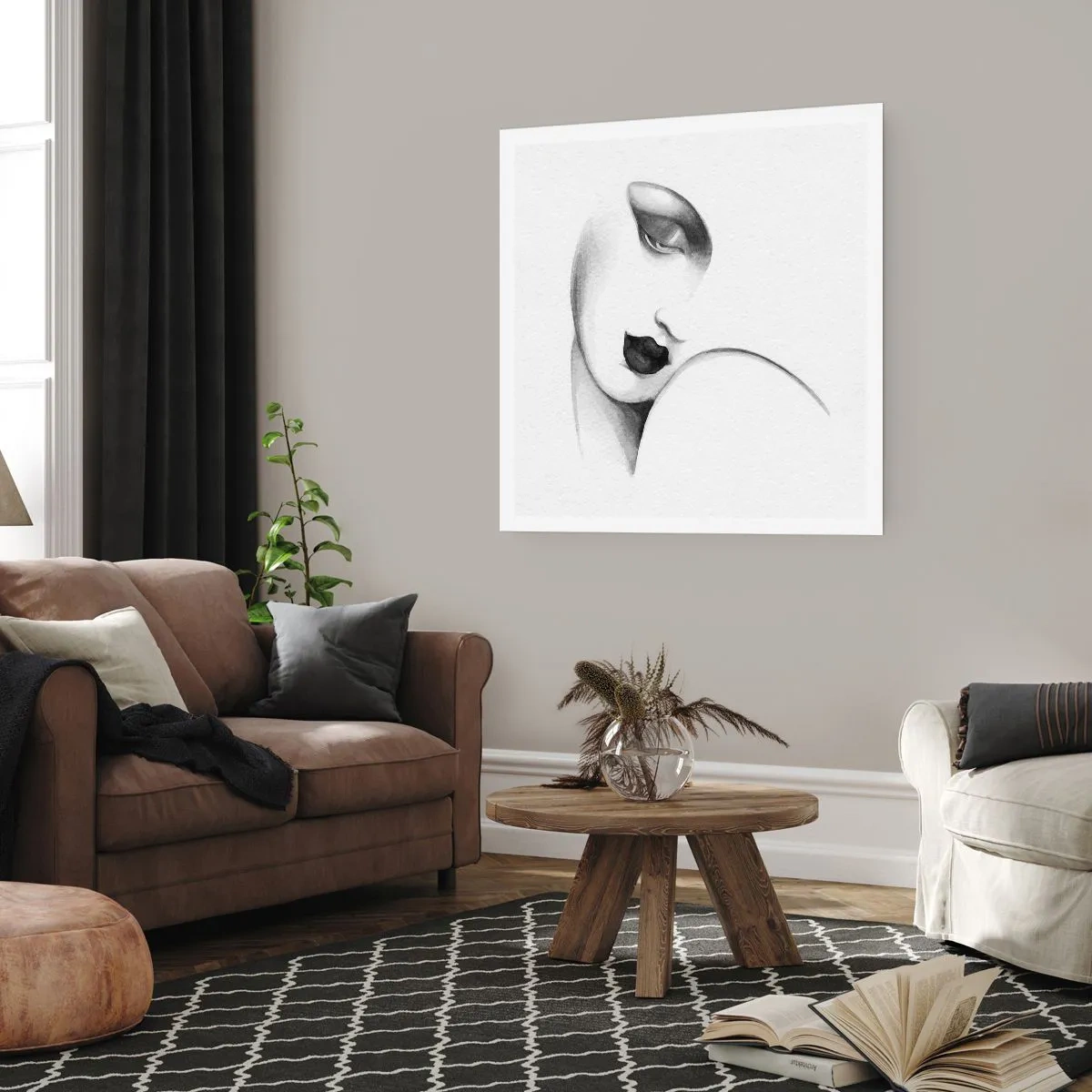 Pôster - No estilo de Łempicka - 60x60 cm