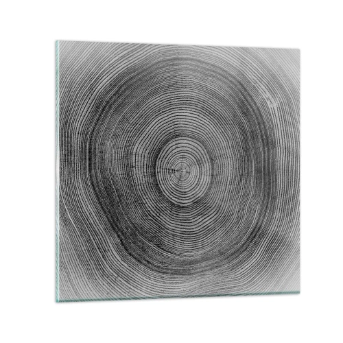 Quadro em vidro - Sinal dos tempos - 50x50 cm