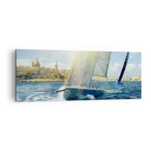 Quadro em tela - É hora de deixar a cidade - 140x50 cm