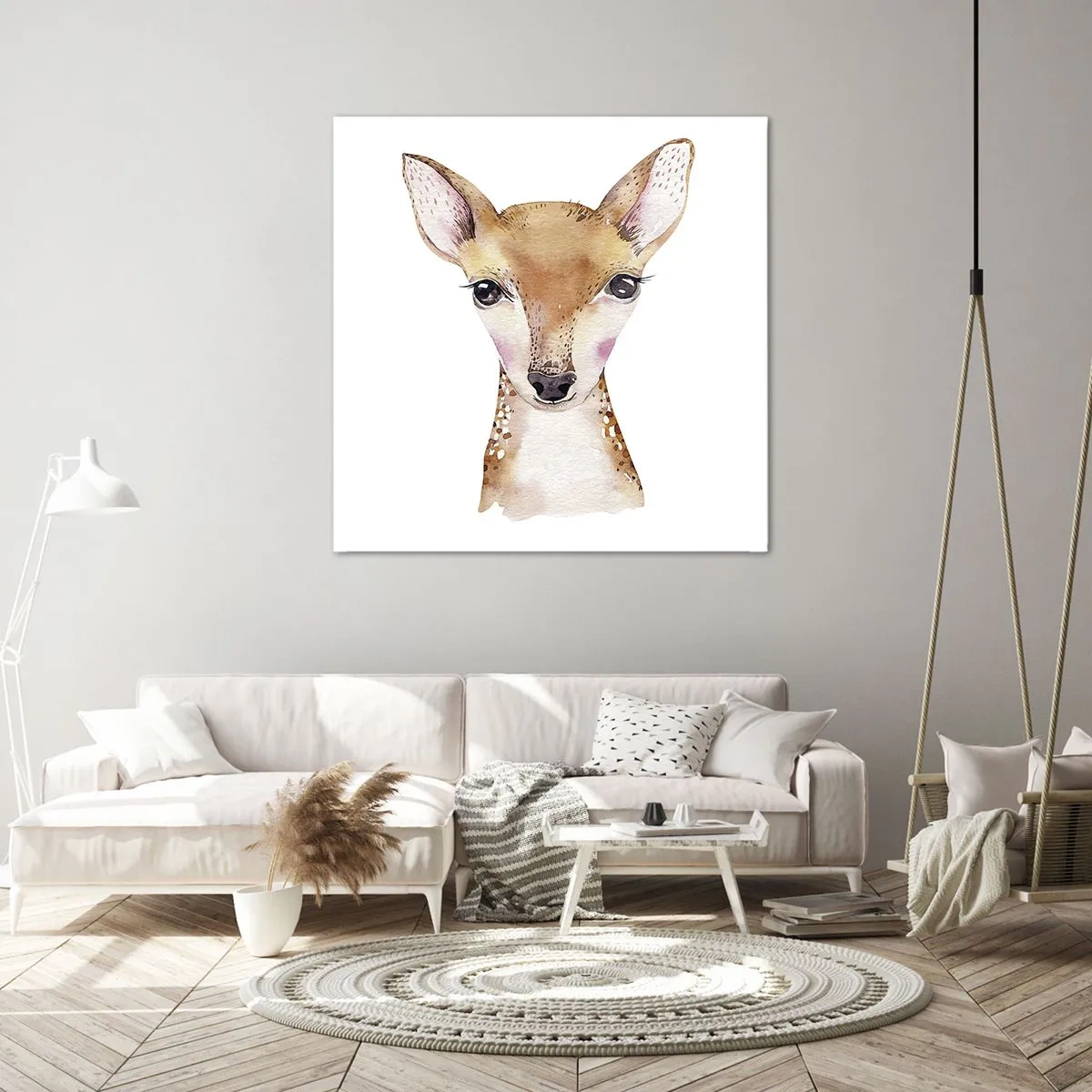 Quadro em tela - A Natureza da Inocência - 30x30 cm