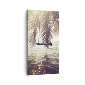 Quadro em tela - Deixe-se levar pela imaginação - 65x120 cm