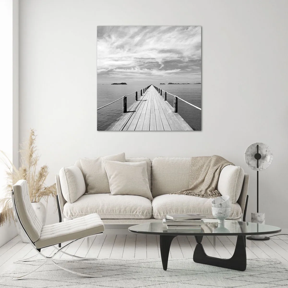 Quadro em vidro - Talvez uma viagem... - 40x40 cm