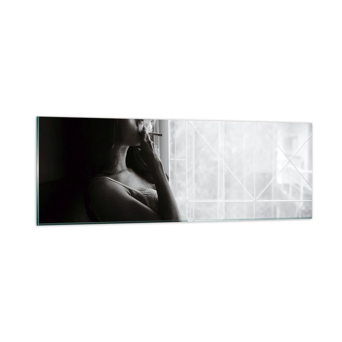 Quadro em vidro - Um momento sensual - 90x30 cm
