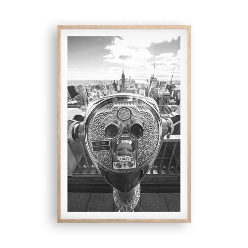 Pôster com moldura de carvalho claro - A cidade das cidades - 61x91 cm