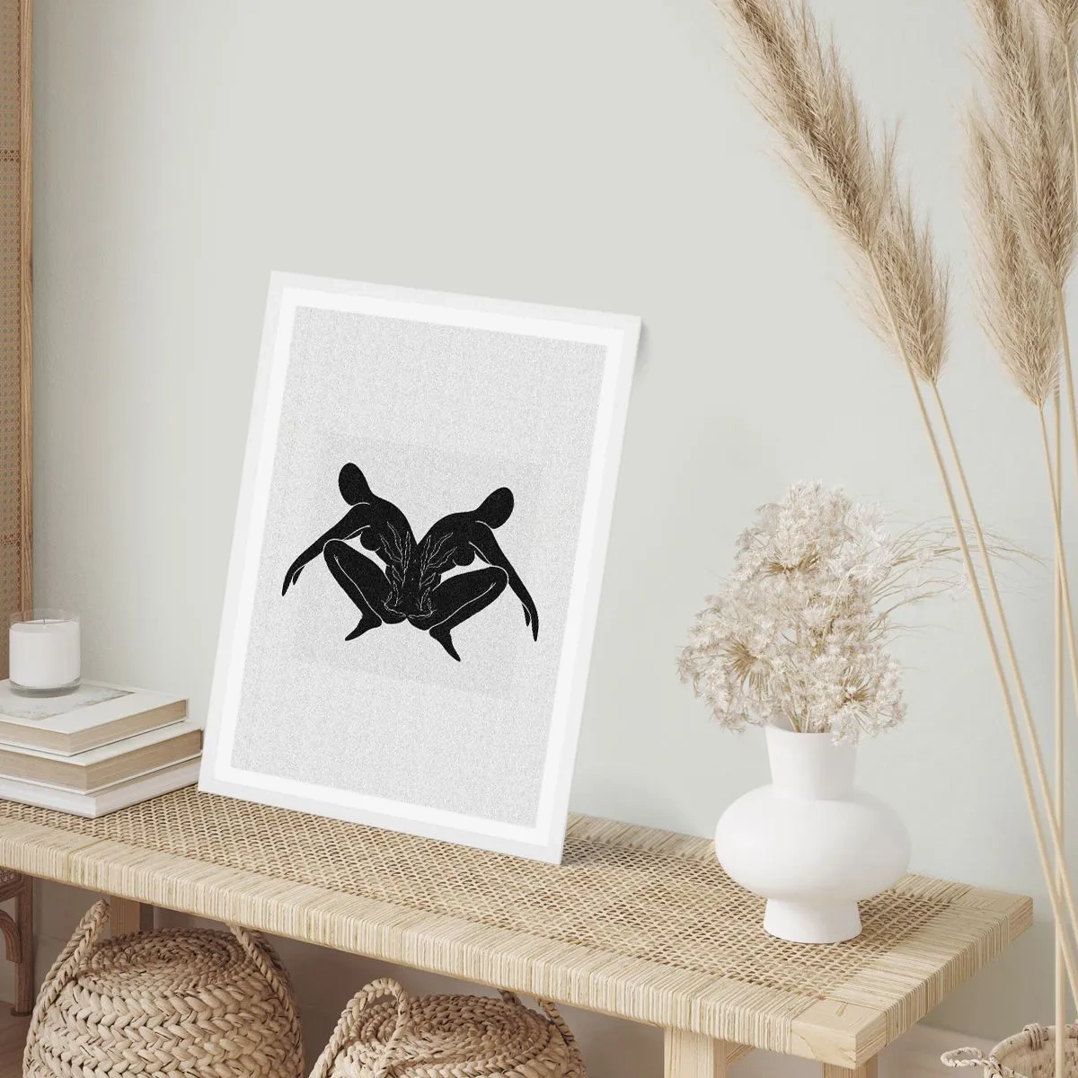 Pôster em moldura branca - Uma alma comum - 50x70 cm