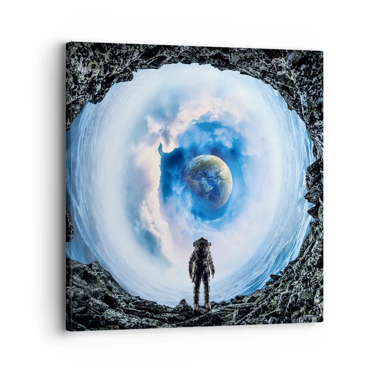 Quadro em tela - Não muito longe de casa - 30x30 cm