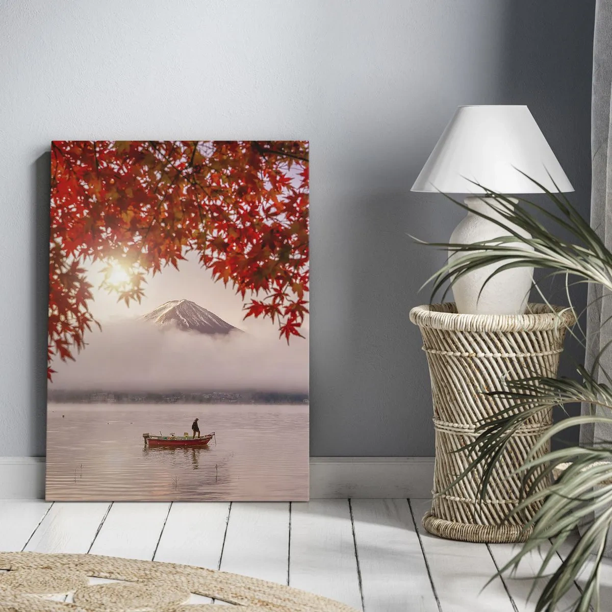 Quadro em tela - No clima japonês - 45x80 cm