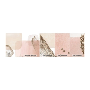 Amostra de Papel de Parede Standard Eco - Olhar através da cor - Abstração, Pedaço, Padrão Moderno - 100x30 cm