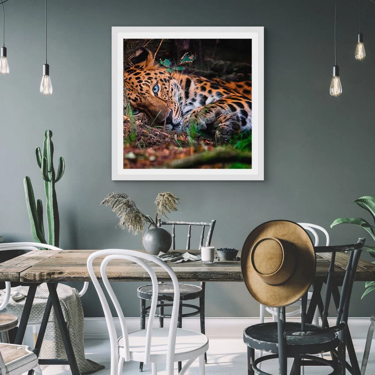 Pôster em moldura branca - Confie em mim - 40x40 cm