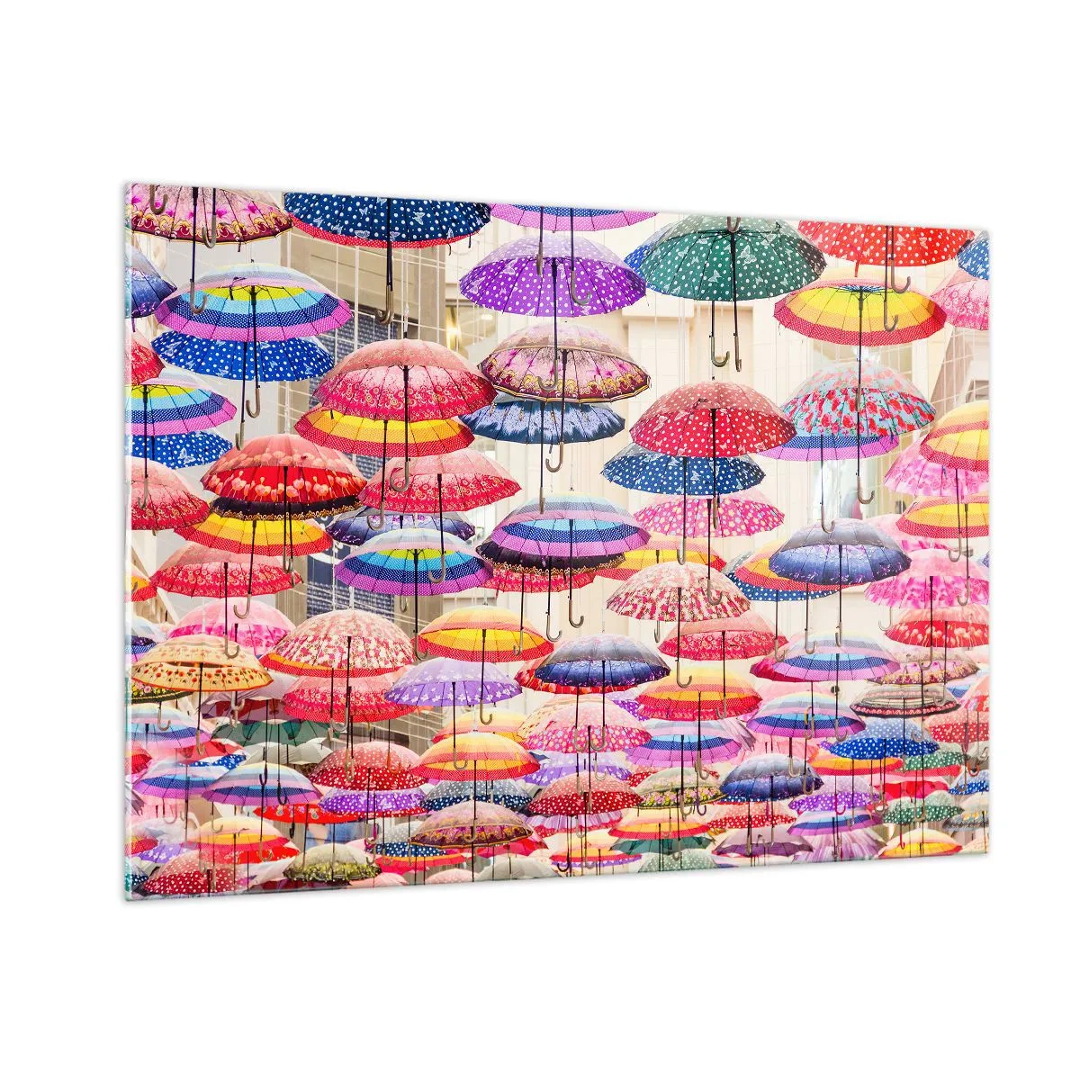 Quadro em vidro - Prado urbano - 100x70 cm