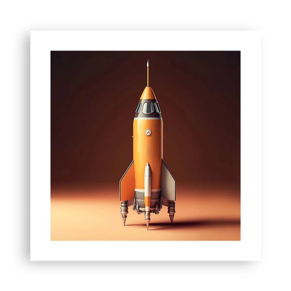 Pôster - Tudo começa com um sonho - 40x40 cm