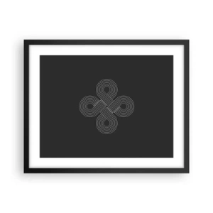 Pôster com moldura preta - No espírito celta - 50x40 cm