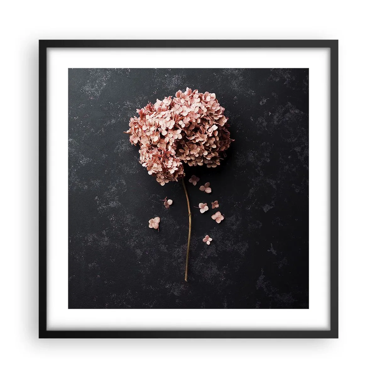 Pôster com moldura preta - Um sinal verdadeiramente romântico - 50x50 cm