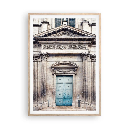 Pôster com moldura de carvalho claro - A porta de entrada para o mundo do espírito - 70x100 cm