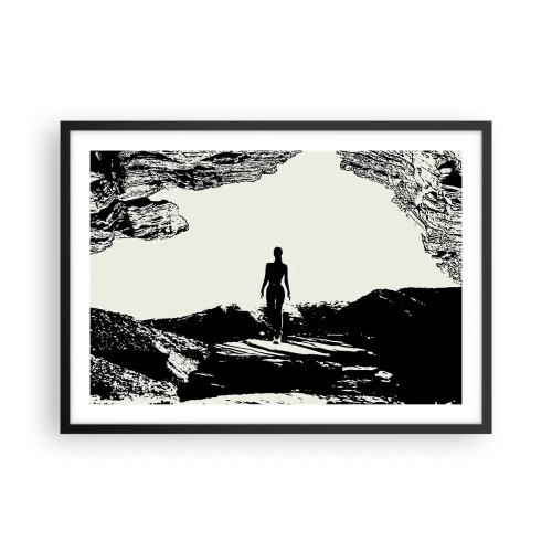 Pôster com moldura preta - Novo visual - 70x50 cm