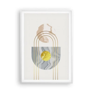 Pôster em moldura branca - Brilho e claridade - 70x100 cm