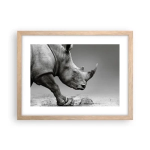 Pôster com moldura de carvalho claro - Força imparável - 40x30 cm